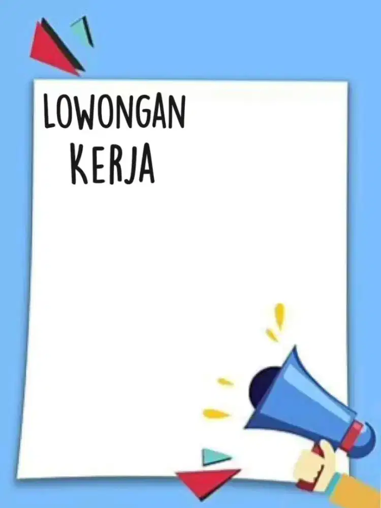 DIBUTUHKAN SEGERA ADMIN KHUSUS PRIA