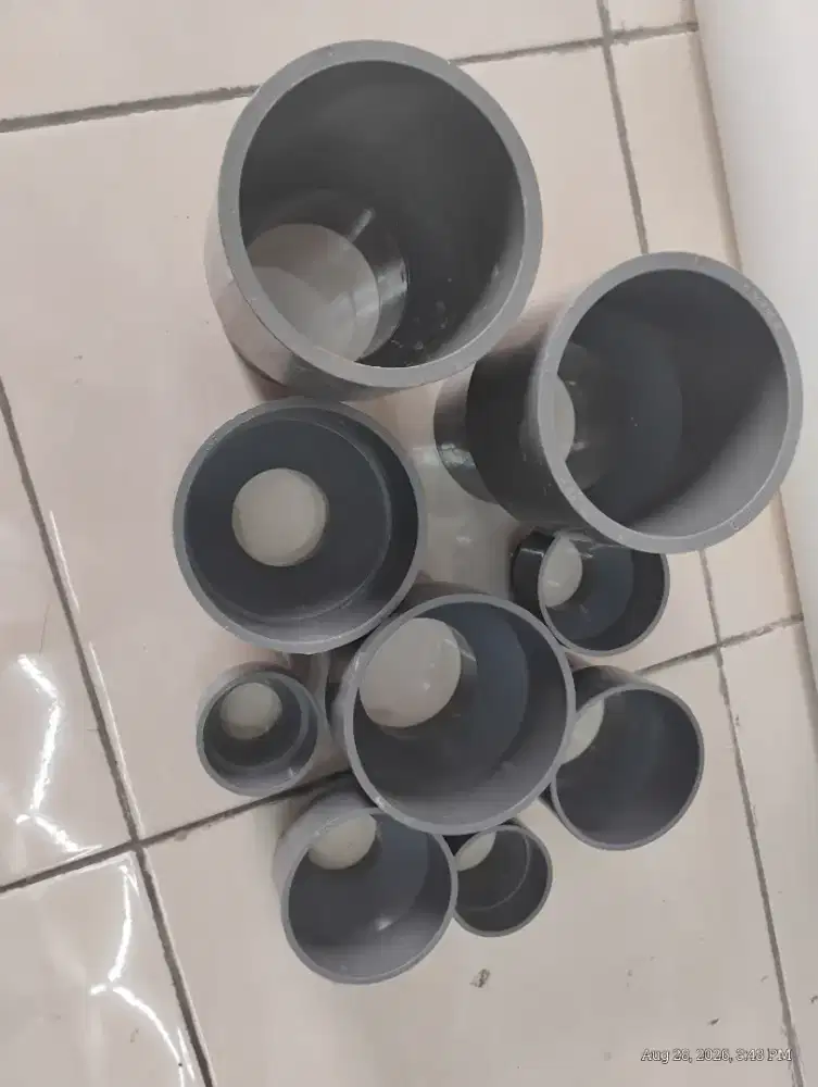 Fitting pipa PVC PPR dan Black Steel
