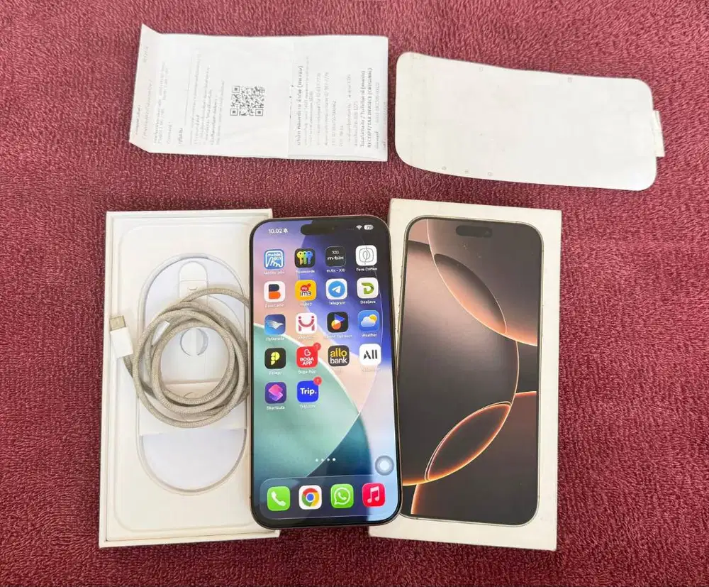 iPhone 16 Pro Max 256gb Fulset LikeNew Dual Sim Fisik Inter All SIM