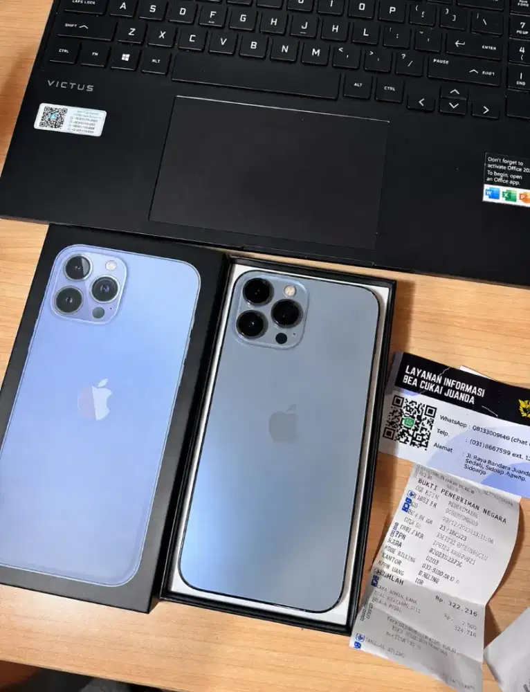 Iphone 13 Pro Max 256 GB BEACUKAI (setara ibox)