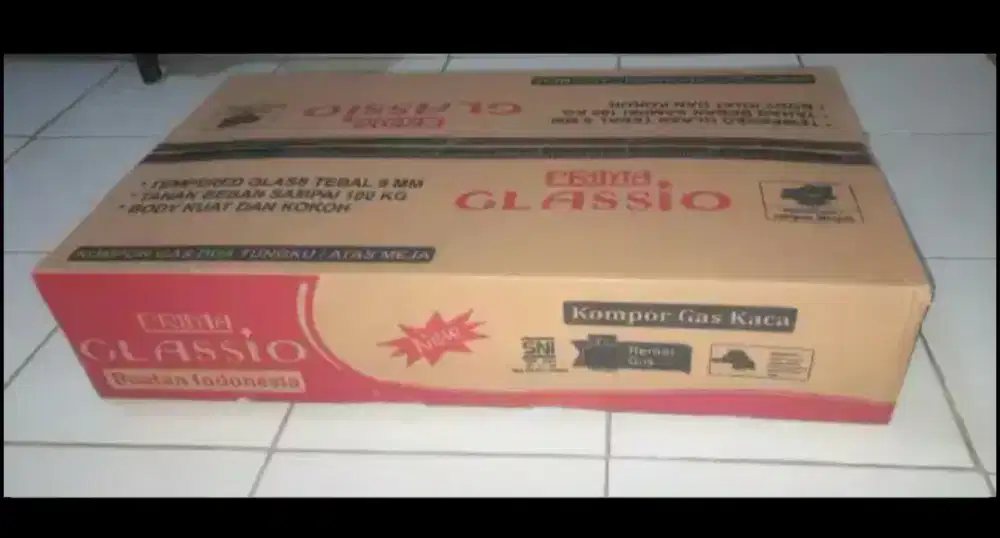 Prima Glassio Model CTP-01 Kompor Gas 2 Tungku Tempered Glass