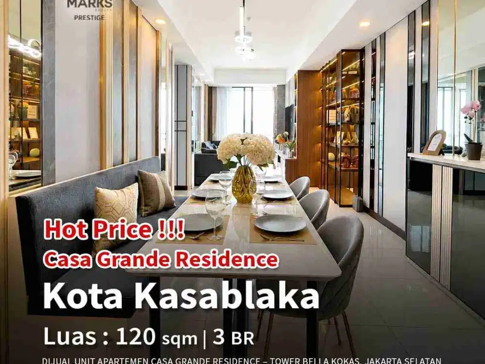 Lokasi Premium, Dijual Apartemen Casa Grande Residence di Kuningan Jakarta Selatan