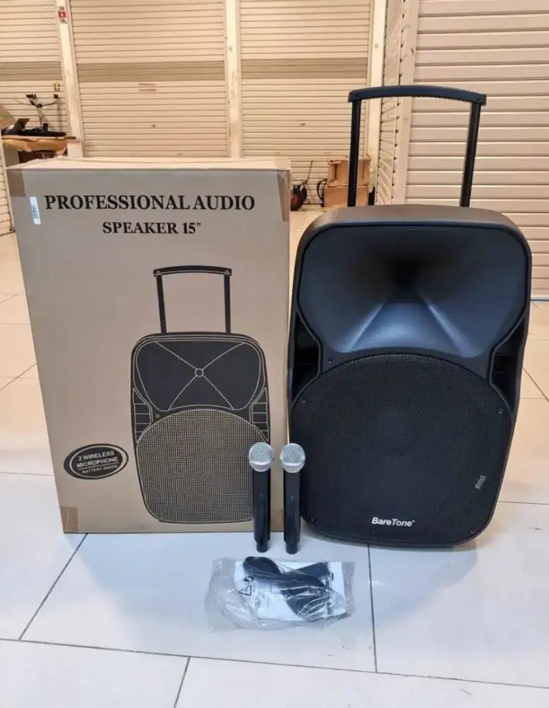 Speaker portable Baretone max15al bluetooth 15 inch