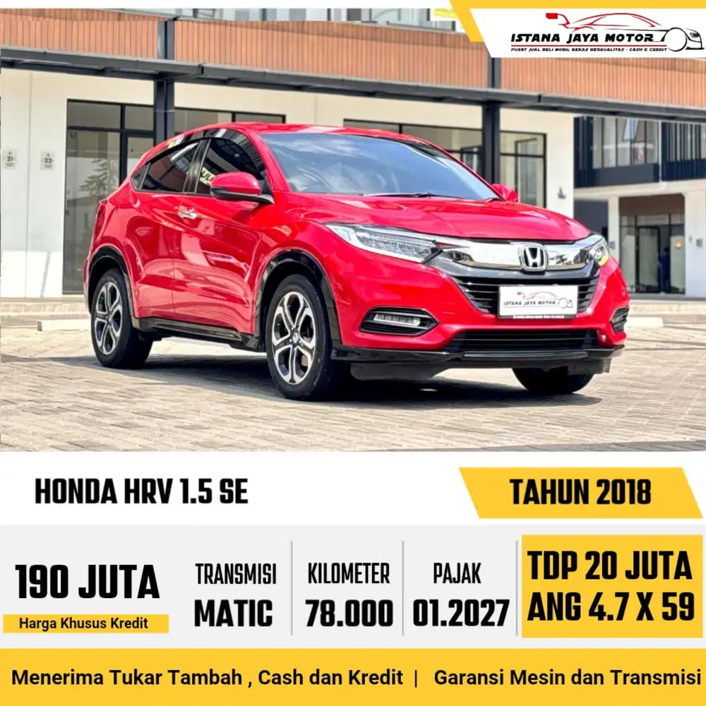 Honda HRV SE CVT AT th 2018 #istana jaya motor