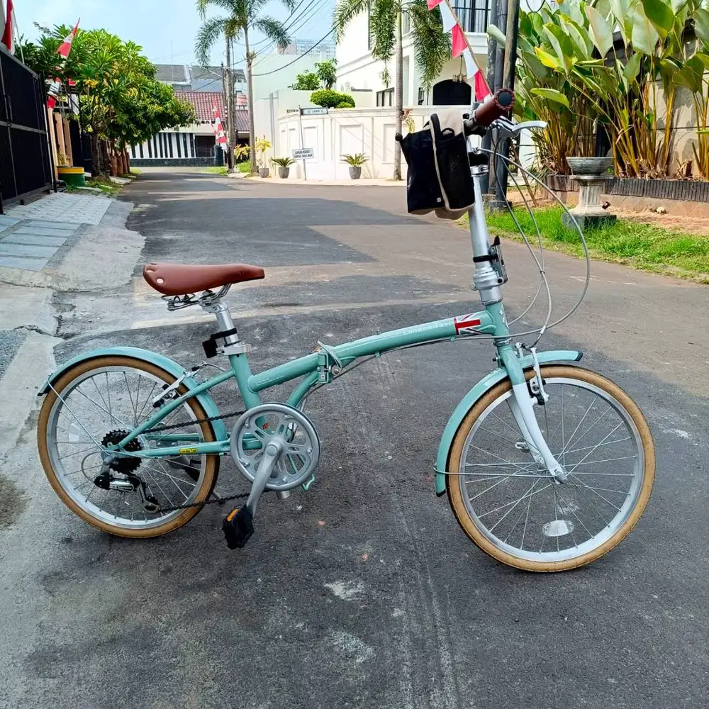 Sepeda lipat London Taxi 16 warna hijau