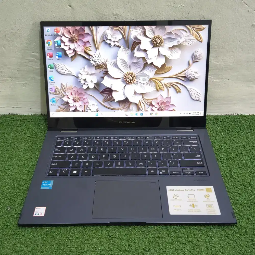 Laptop Asus Vivobook Go Flip TP1400KA Ram 4/256 Key Backlit MULUSSS