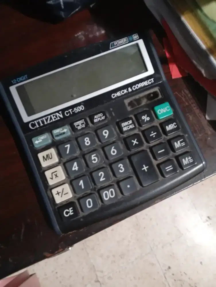 Kalkulator merek citizen tipe CT 500
