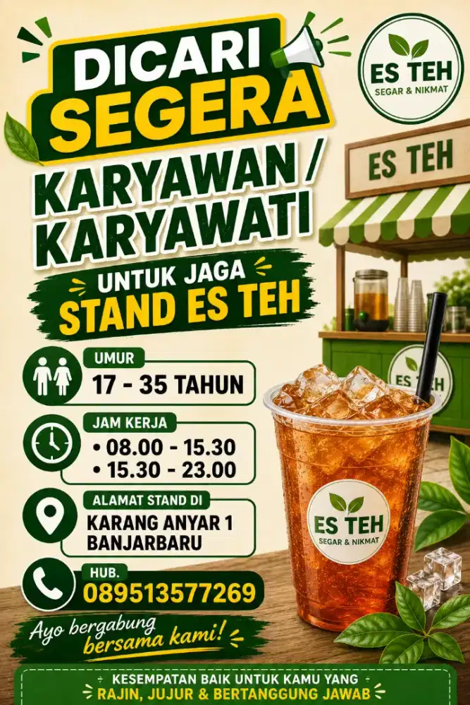 Jaga stand minuman