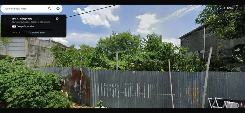Disewakan Tanah Tengah Kota Jogja