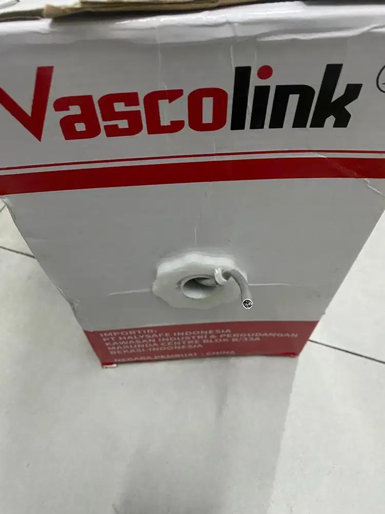Kabel lan UTP cat6 merk vascolink original 1 roll 305M jakarta