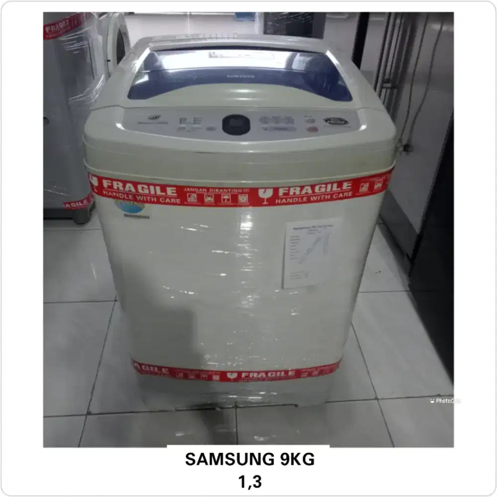 Mesin cuci 1 tabung Samsung otomatis 9kg