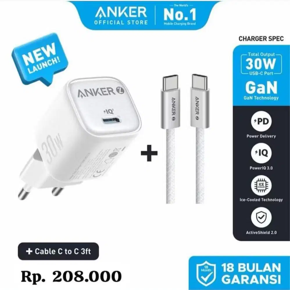 TC ANKER 30W C to C