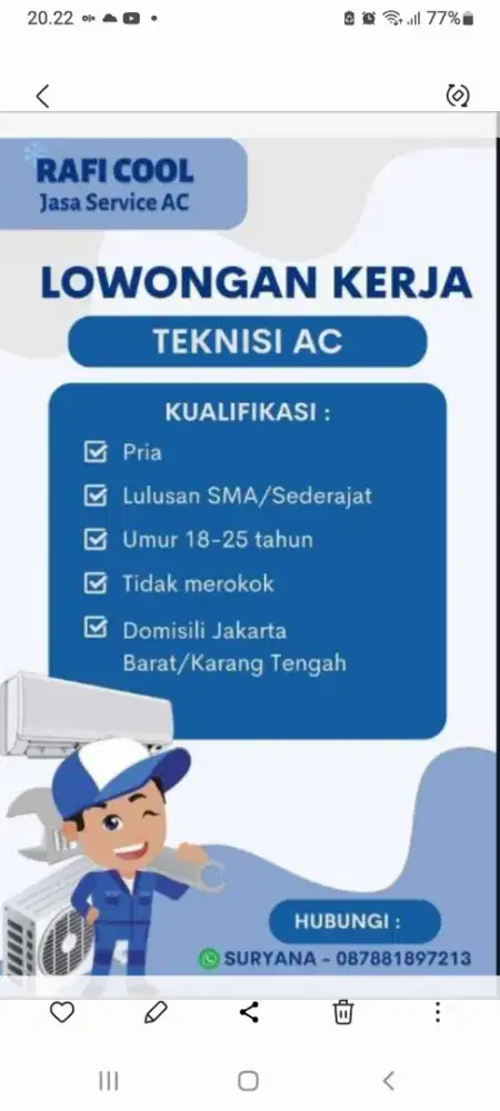 Info lowongan kerja