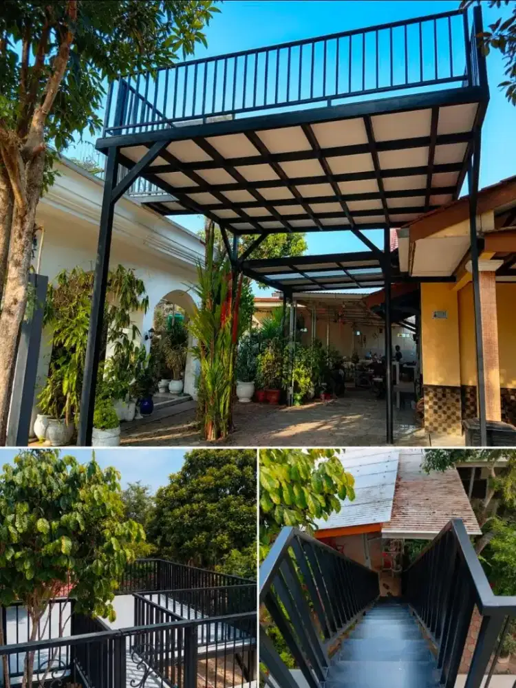 Kanopi balkon mezzanine & kanopi plafon pvc se-jabodetabek