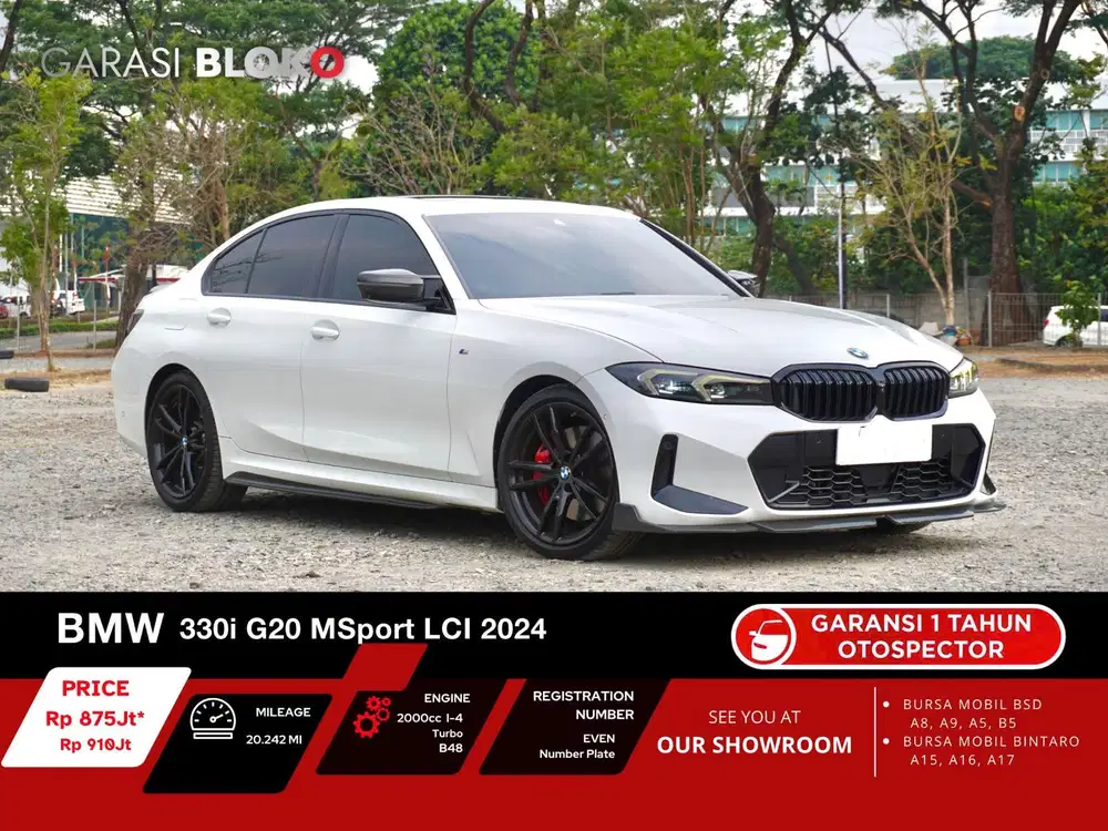 Warranty ON - BMW 330i G20 LCI MSport Pro B48 2024