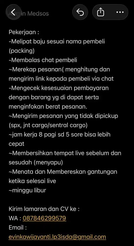 Admin Online Shop (Rekap Packing)