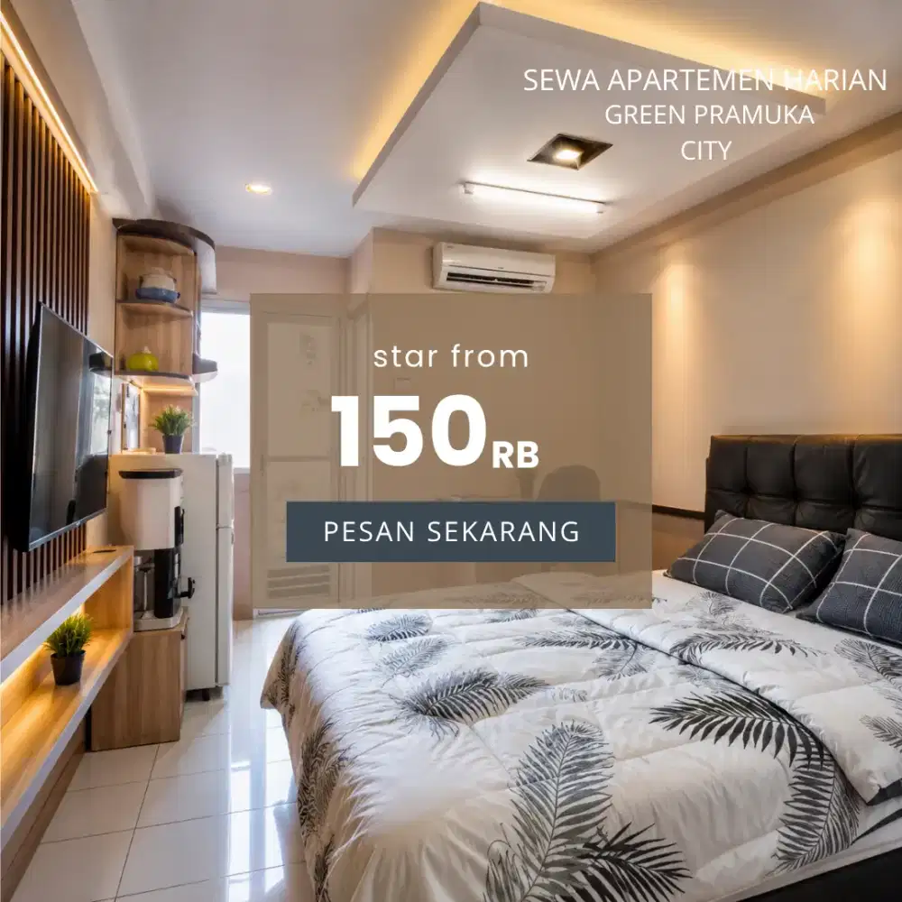 sewa apartemen harian green Pramuka city Jakarta pusat