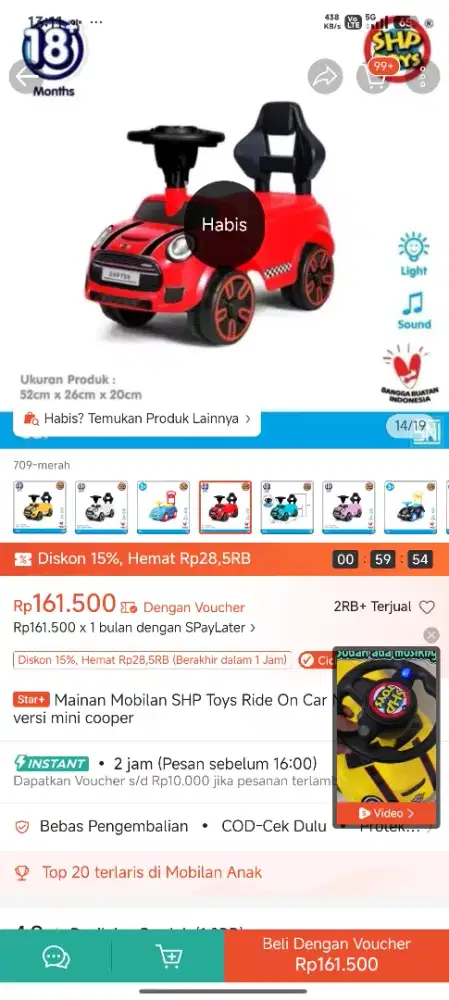 Mainan mobil bunyi
