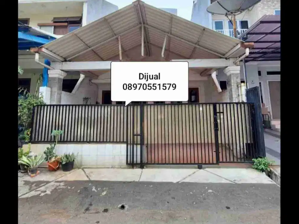 Jual cepat rumah cluster lebar 6 uda tinggi dari jalan di kelapa gading permai jakut
