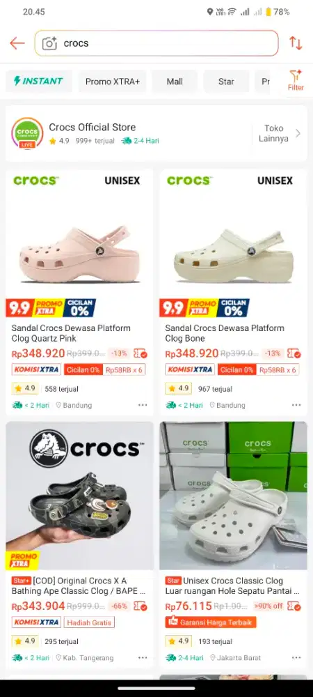 HOST LIVE SHOPEE – SANDAL & SEPATU | SHIFT SORE–MALAM