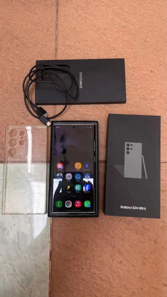 Samsung S24 Ultra RAM 12/512GB Titanium Fulset Siap Pakai