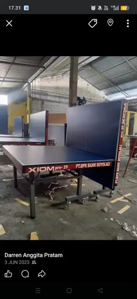 Tenis meja baru