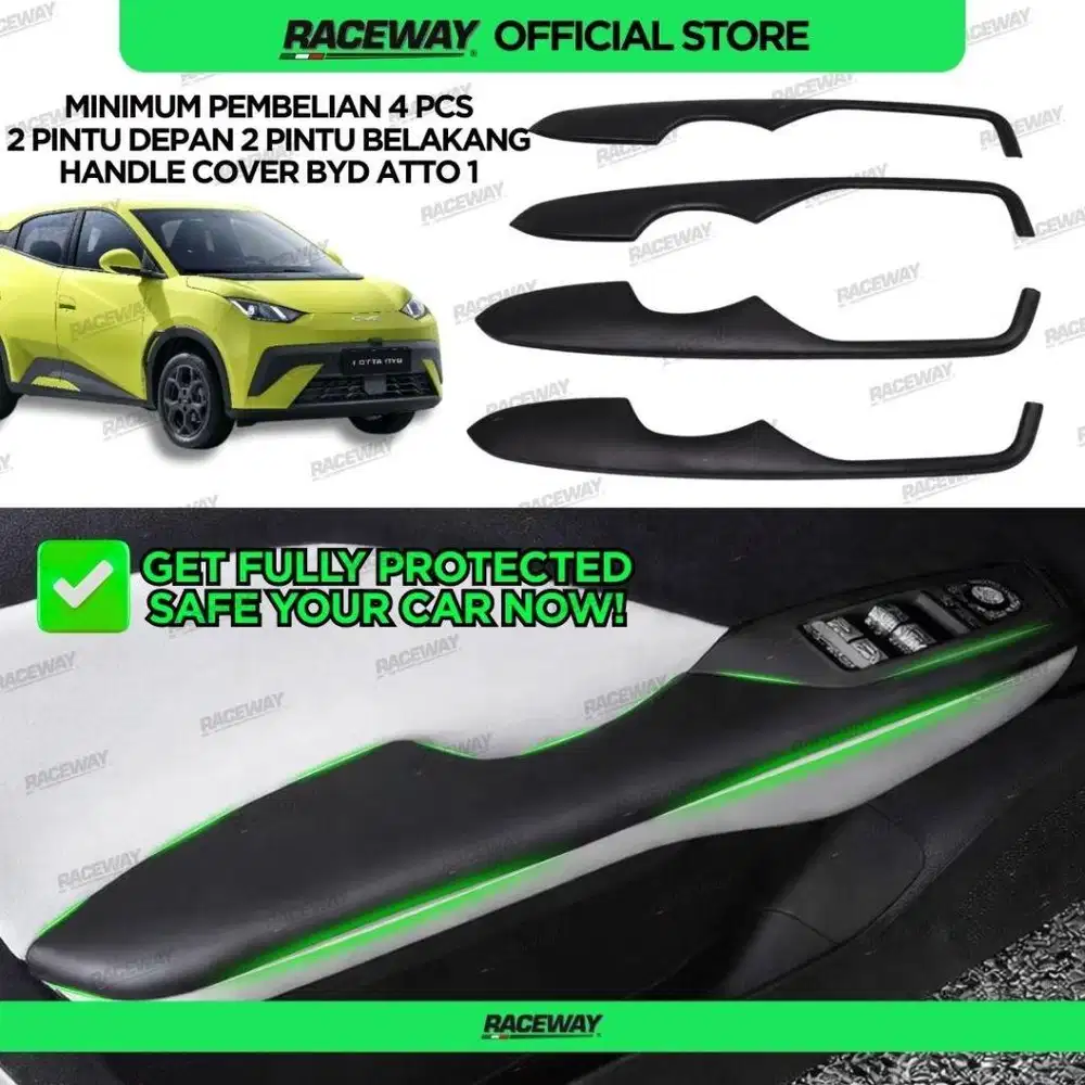 Merek Raceway  BYD ATTO 1 Cover Handle Pintu Interior 4 Cover 4 Pcs