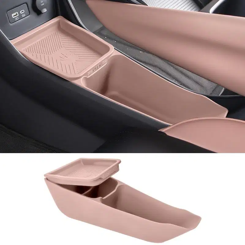 Seperti baru BYD ATTO 1 storage box lower control pink organizer kotak