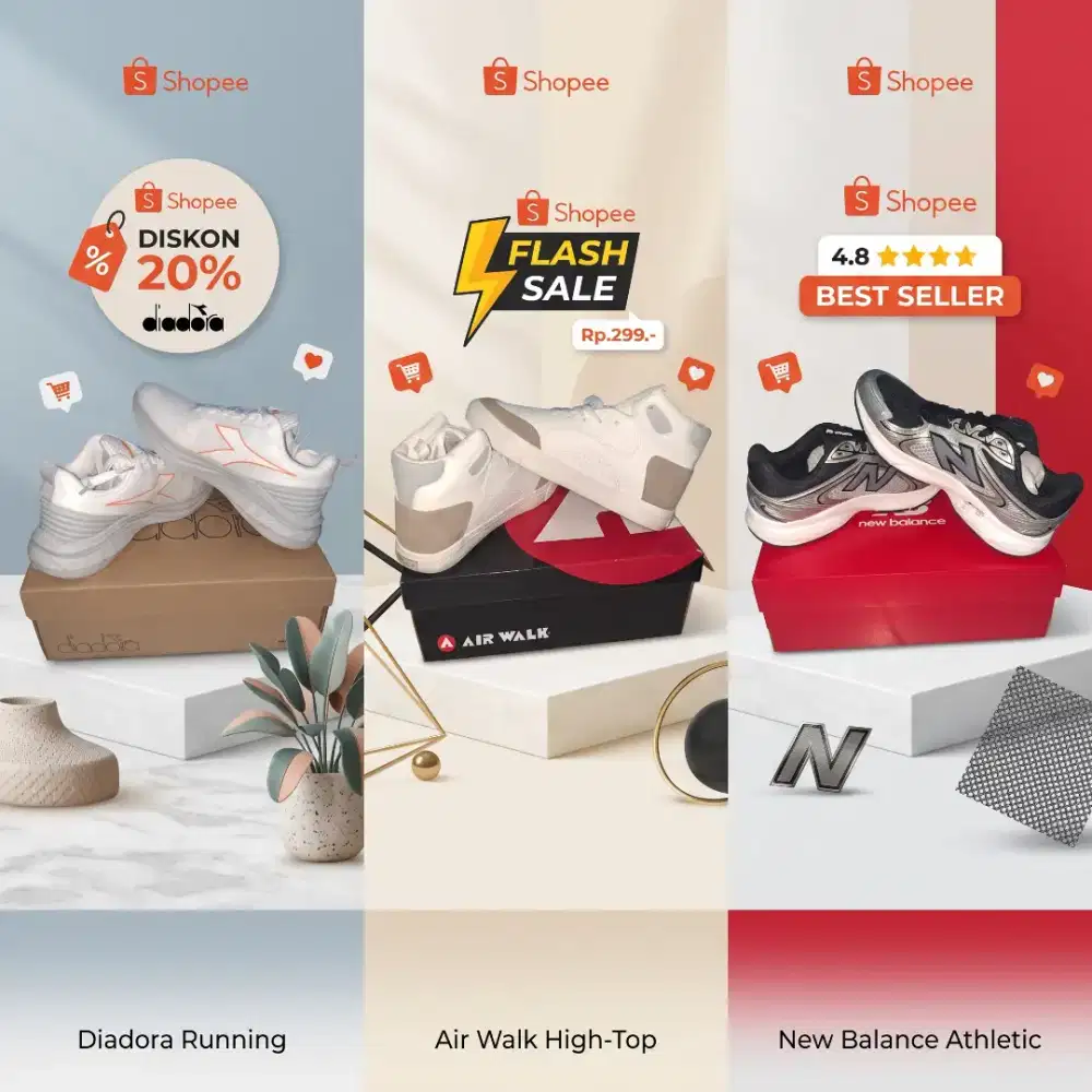 Sale 70% Sepatu Ori 100% Diadora New Balance