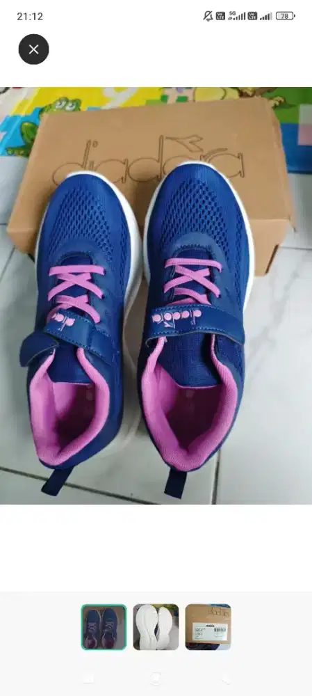 Diadora baru size 36 jual cepat