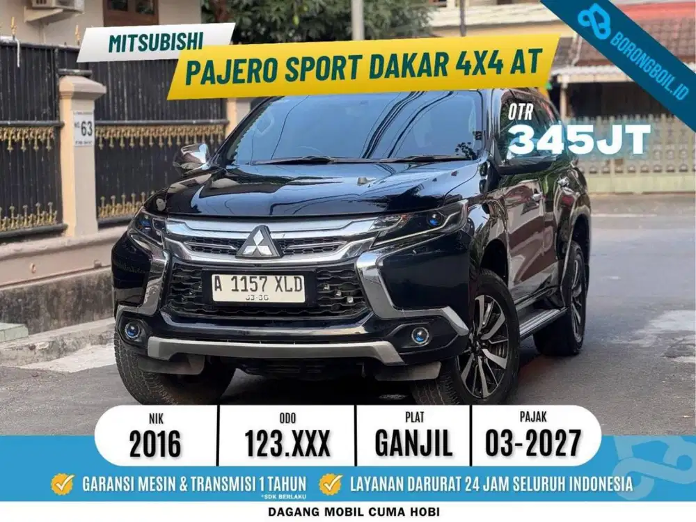 MITSUBISHI PAJERO DAKAR 4x4 DIESEL AT 2016 Jet Black Mica