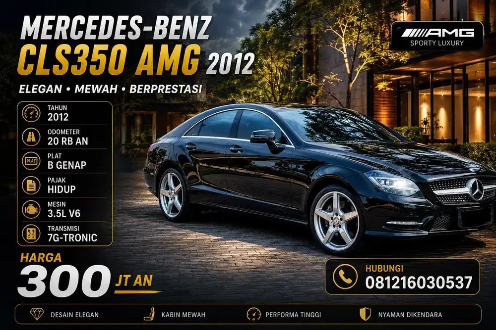 Mercedes Benz Mercy CLS350 CLS 350 AMG Line 2012 Antik Low KM Murah