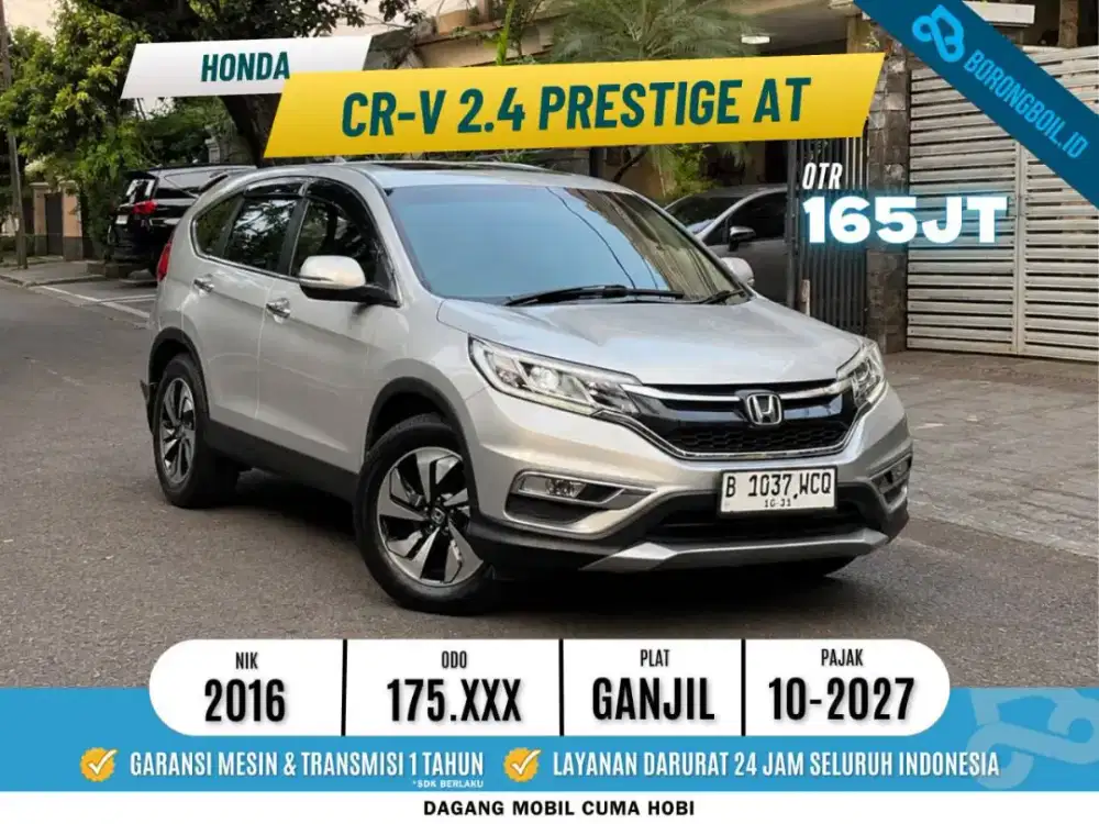 Honda CRV 2.4 Prestige AT 2016 Silver