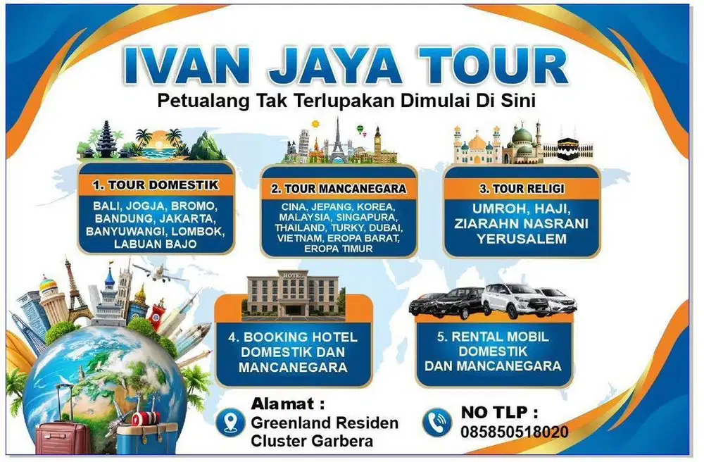 Rent car ivan jaya tour sewa mobil harian