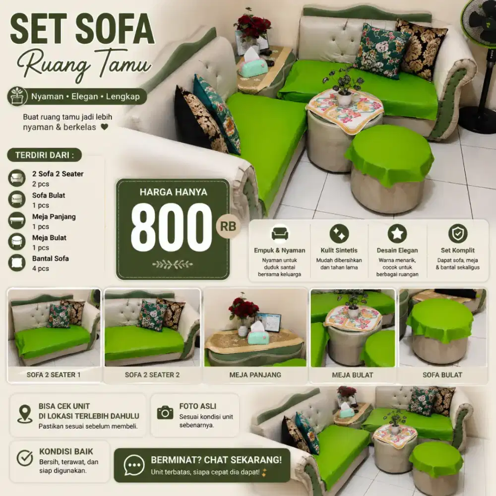 Preloved Sofa Set
