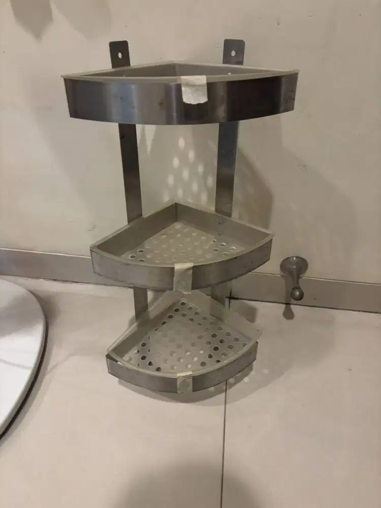 [BARU/BELUM DIPASANG] Rak Sudut Kamar Mandi IKEA BROGRUND Original