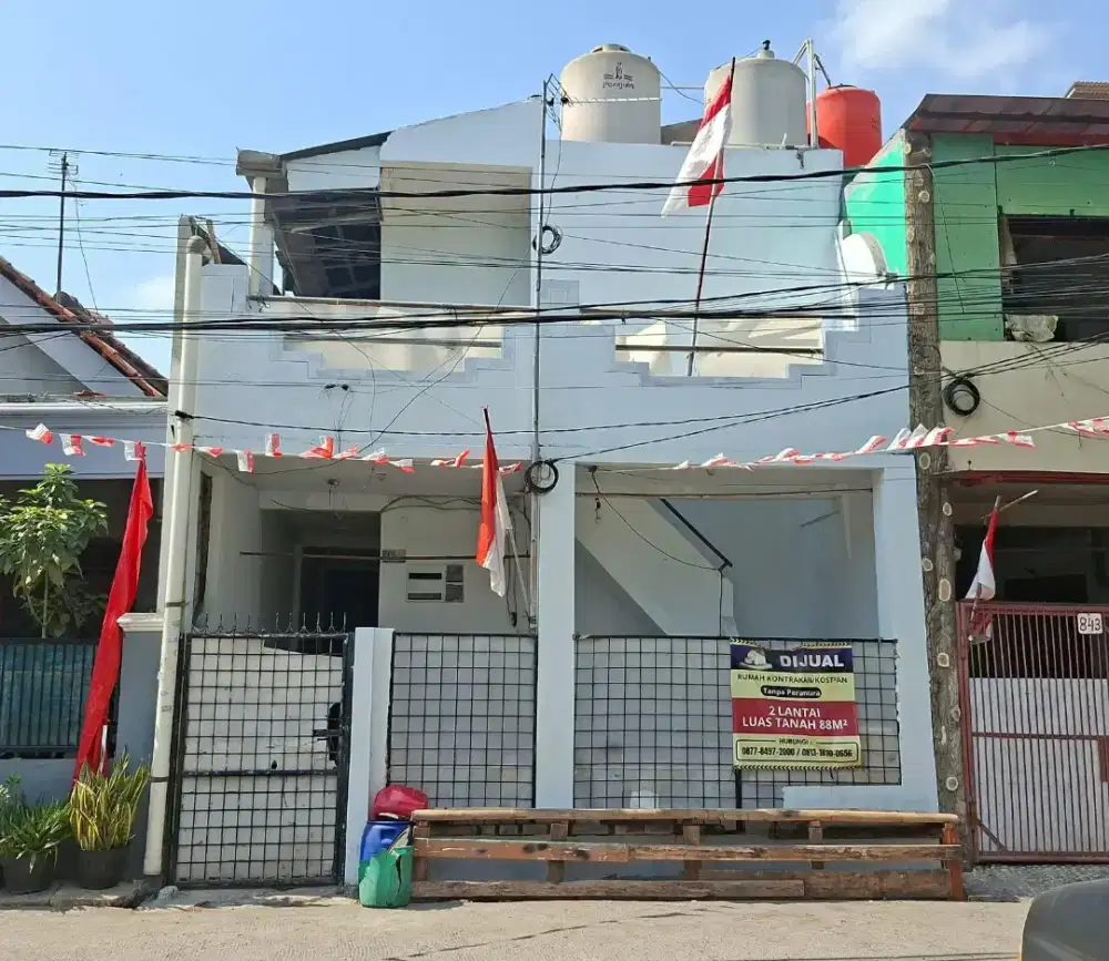 DIJUAL RUMAH KONTRAKAN 2 LANTAI