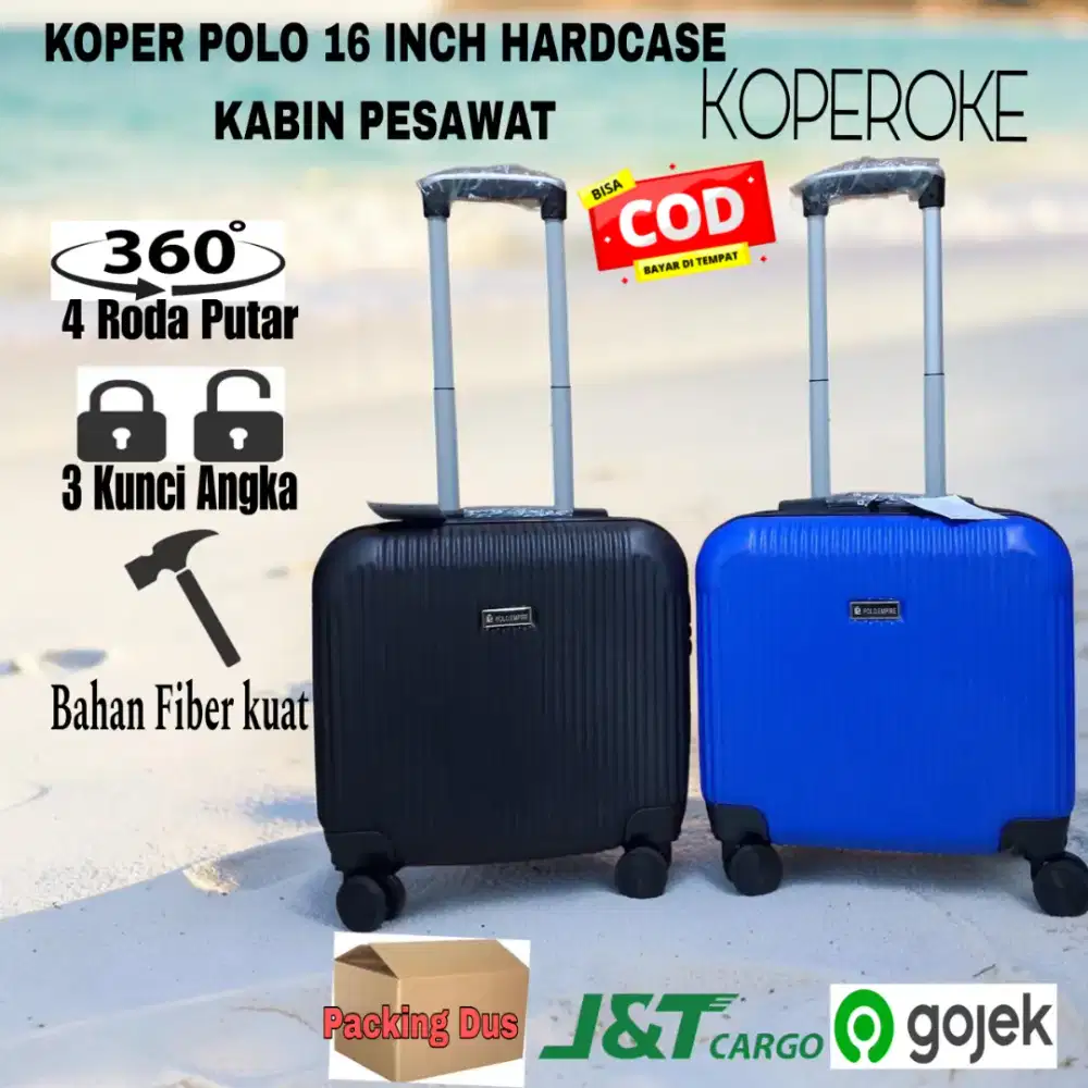 Koper POLO Hardcase 16 inch Ukuran Kabin