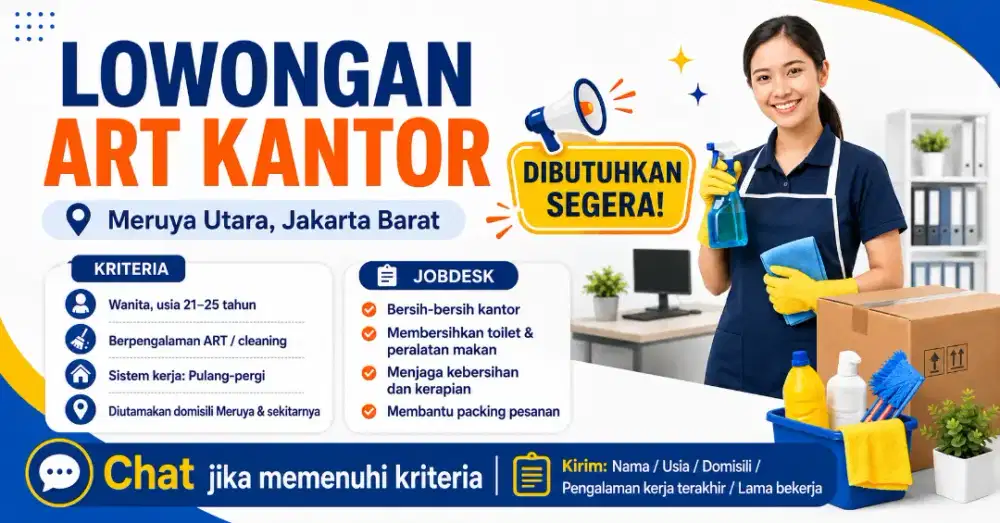 LOWONGAN ART KANTOR PP – MERUYA UTARA, JAKARTA BARAT