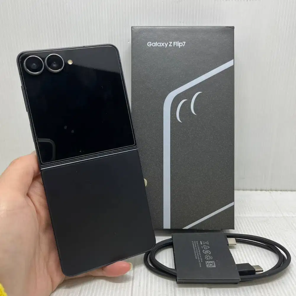 FULLSET LIKE NEW SAMSUNG GALAXY Z FLIP 7 5G 12/512 BLACK NO MINUS EX S