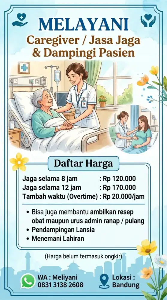 Jasa Cargiver / pendamping pasien