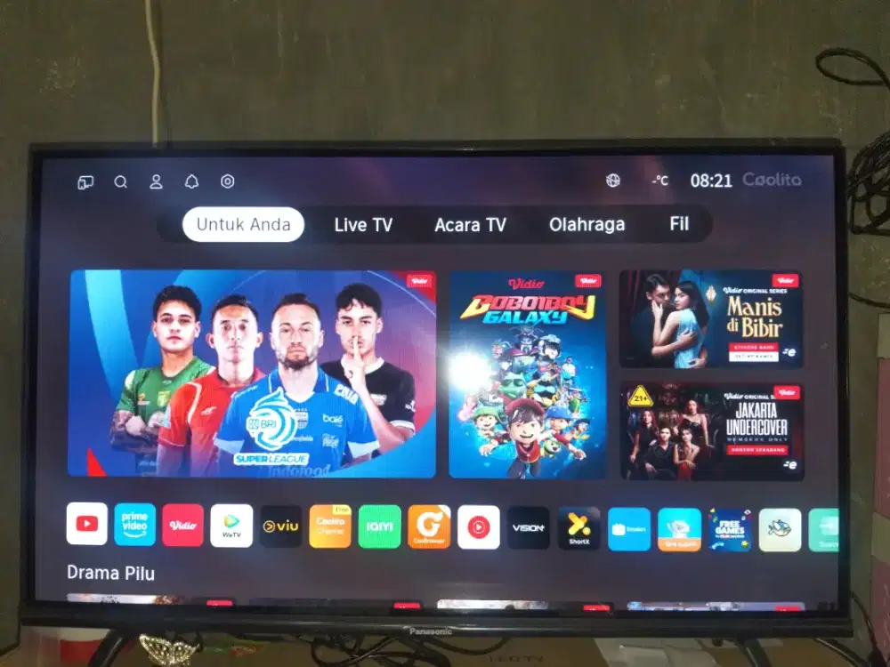 Panasonic Smart TV 32 + STB Matrix + Antena Aoki — Paket Lengkap!