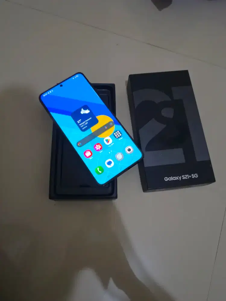 Samsung S21+ 5G 8/256 Sein fullset mlusss like new josss lancar jya
