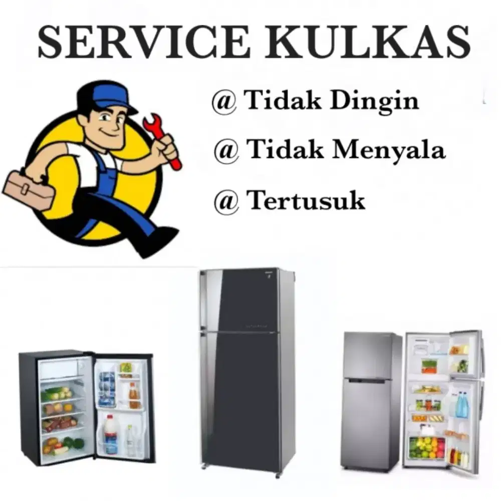 SERVIS AC//KULKAS/FREZEER BOX/SHOWVASE/CHILLER/MICROWAVE//MESIN CUCI