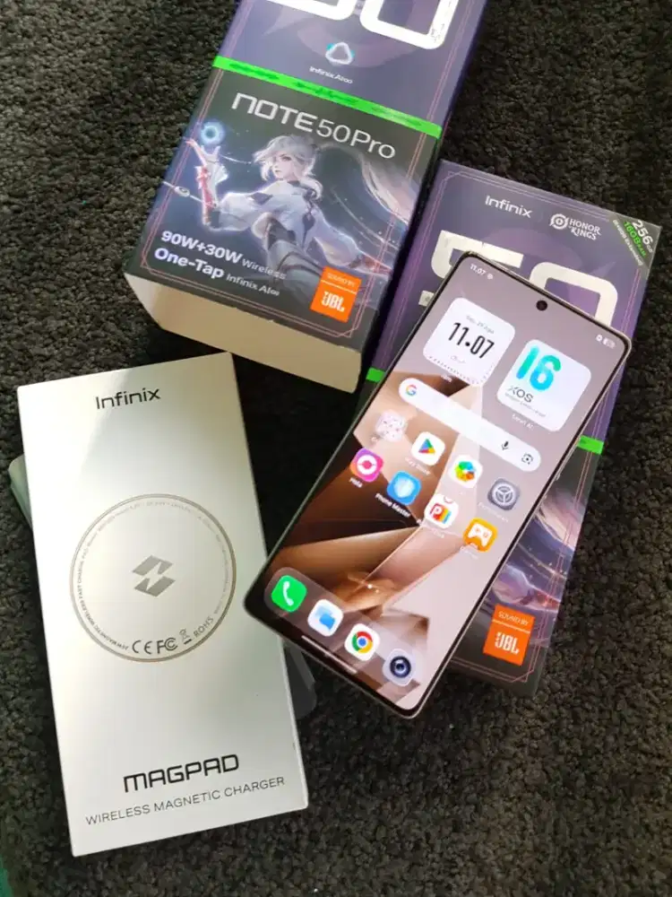 Infinix Note 50 pro ram 8+8/256 mulus fulset no minus