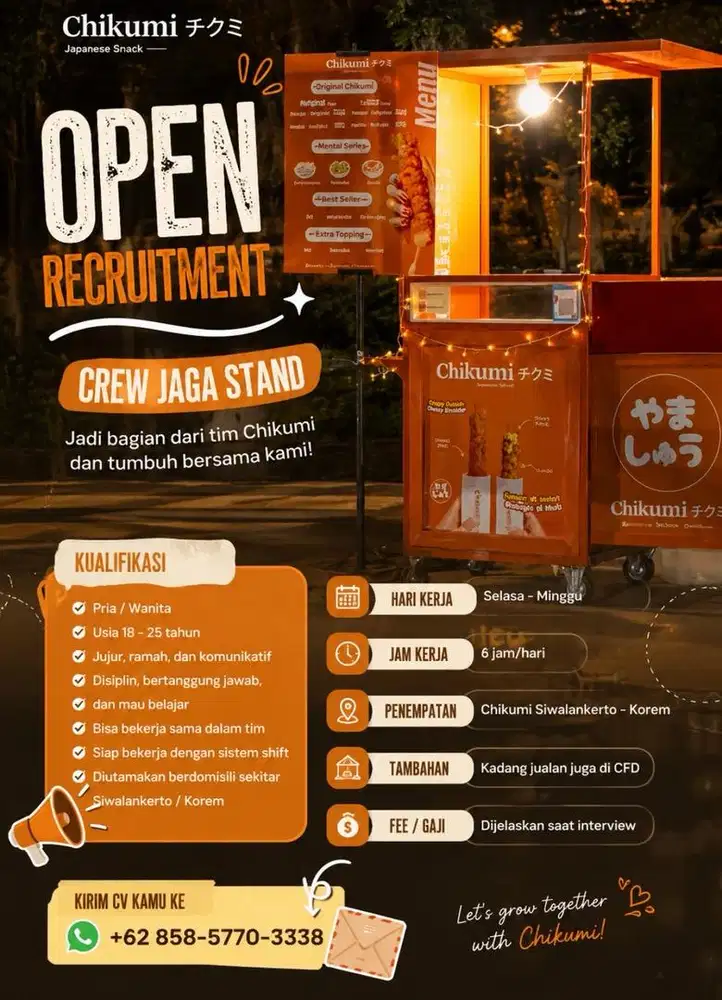 Jaga stand chikumi cabang korem