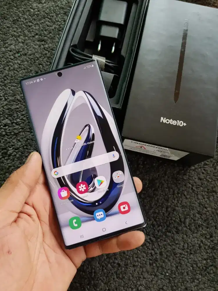 Samsung Note 10 plus ram 12+12/256 mulus fulset