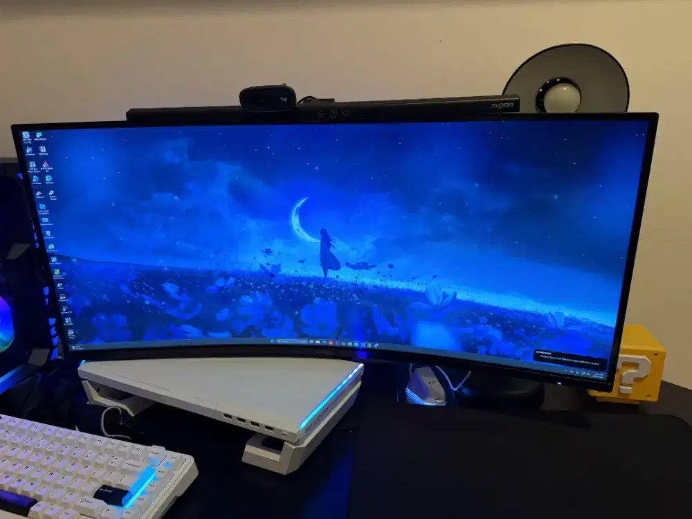 Dijual monitor Gaming Xiaomi Curved 34 Inc G34WQi WQHD Ultrawide