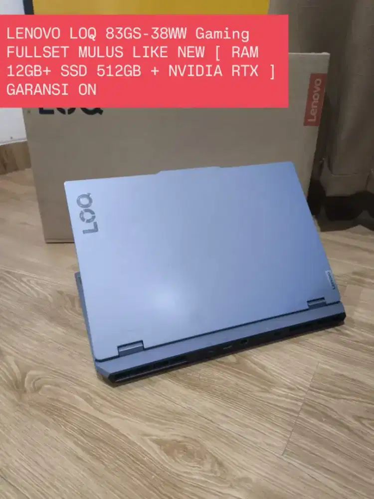 LENOVO LOQ FULLSET MULUS [ RAM 12GB+ SSD 512GB + RTX ] GARANSI ON