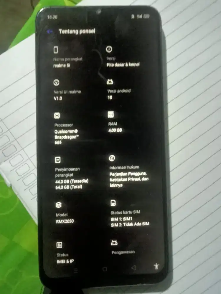Realme 5i 4/64 kel hp aja